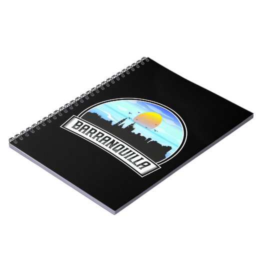 Barranquilla Colombia Skyline Panorama Uitzicht Notitieboek (Linkerzijde)
