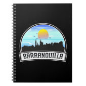 Barranquilla Colombia Skyline Panorama Uitzicht Notitieboek (Voorkant)