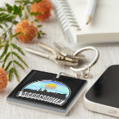 Barranquilla Colombia Skyline Panorama Uitzicht Sleutelhanger (Voorkant Rechts)