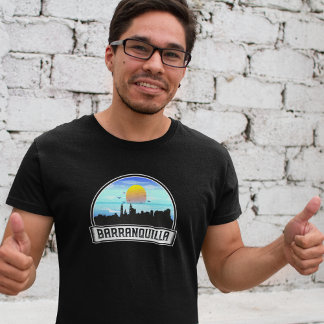 Barranquilla Colombia Skyline Panorama Uitzicht T-shirt