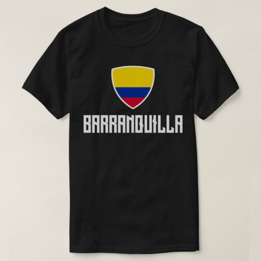 Barranquilla Colombian Flag Roots Heritage Colombi T-shirt (Design voorkant)