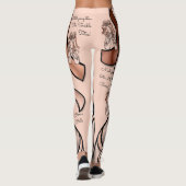 Barre Belle - Grappig balletthema - Gepersonalisee Leggings (Achterkant)