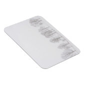 Barre bomen in sneeuw witte wereld rechthoek magne magneet (Rechterzijde)