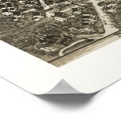 Barre, MA Panoramic Map - 1870 Poster (Hoek)