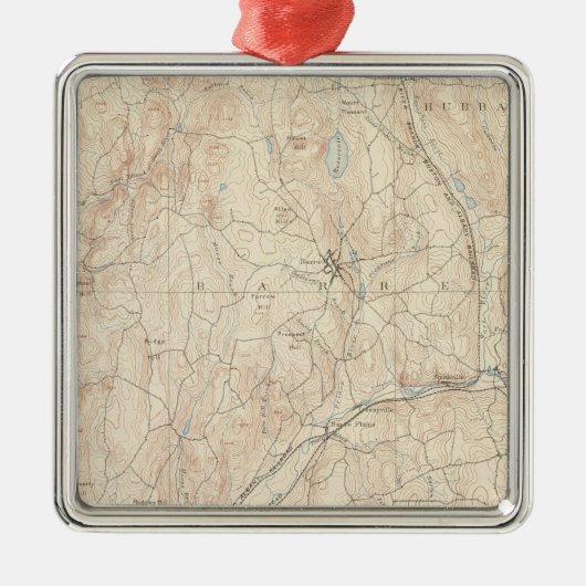 Barre, Massachusetts Metalen Ornament (Voorkant)