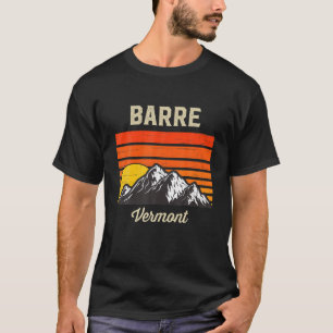 Barre Vermont Retro Stad Verenigde Staten T-shirt