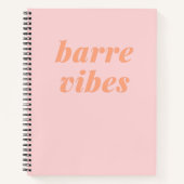 Barre Vibes Pink en Oranje Ballet Dancer Design Notitieboek (Voorkant)