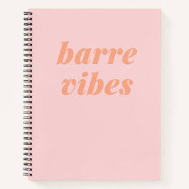 Barre Vibes Pink en Oranje Ballet Dancer Design Notitieboek