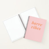 Barre Vibes Pink en Oranje Ballet Dancer Design Notitieboek (Binnen)