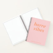 Barre Vibes Pink Oranje Ballet Dancer Persoonlijk Notitieboek (Binnen)