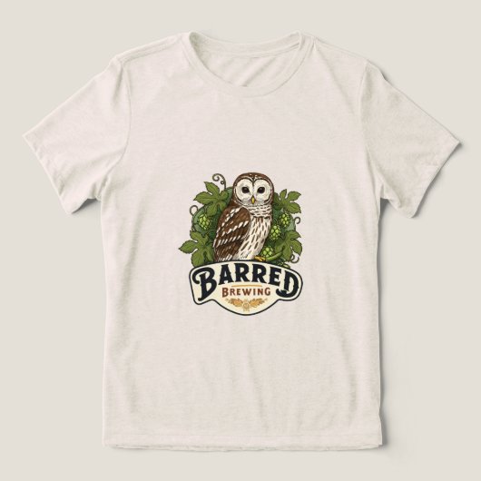 Barred Brewing Tee Tri-Blend Shirt (Design voorkant)