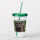Barred Owl Acryl Drinkbeker (Achterkant)