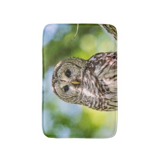Barred Owl Badmat (Voorkant Verticaal)