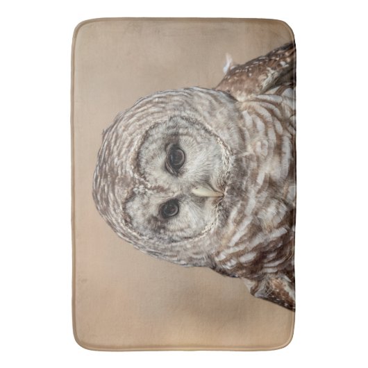 Barred Owl Badmat (Voorkant Verticaal)