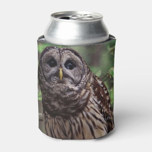 Barred Owl Blikjeskoeler (Blikje Voorkant)