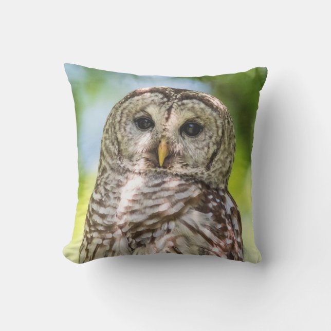 Barred Owl Buitenkussen (Voorkant)