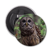 Barred Owl Button Flesopener (Voorkant)
