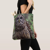 Barred Owl Canvas tas (Dichtbij)