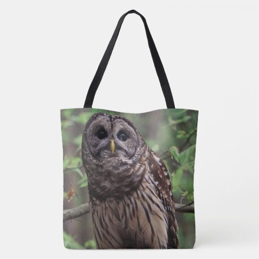 Barred Owl Canvas tas (Achterkant)