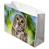 Barred Owl Groot Cadeauzakje (Achterkant Gekanteld)