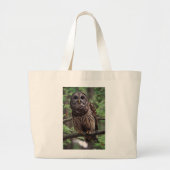 Barred Owl Grote Tote Bag (Voorkant)