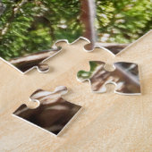 Barred Owl in Evergreen Tree Legpuzzel (Zijkant)