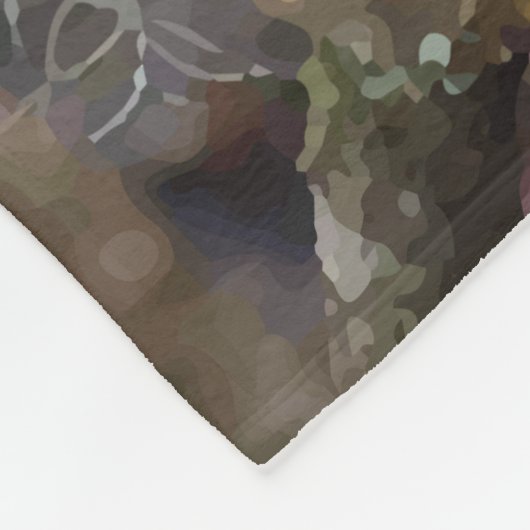 Barred Owl in Forest Afbeelding Fleece Blanket (Hoek)