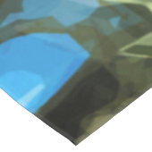 Barred Owl in Tree Abstract Impressionisme Tafelkleed (Gekanteld)