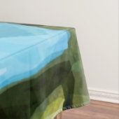 Barred Owl in Tree Abstract Impressionisme Tafelkleed (Voorbeeld)