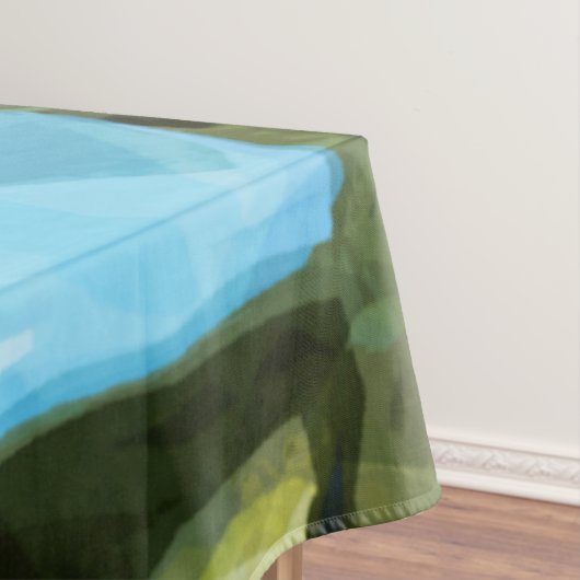 Barred Owl in Tree Abstract Impressionisme Tafelkleed (Voorbeeld)