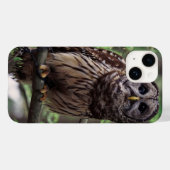 Barred Owl iPhone 14 Hoesje (Achterkant (horizontaal))