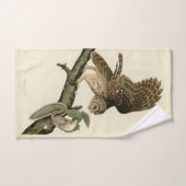 Barred Owl, John James Audubon's Birds of America Bad Handdoek (Handdoek)