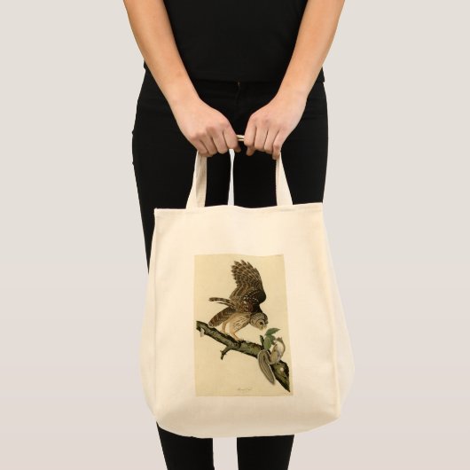 Barred Owl, John James Audubon's Birds of America Tote Bag (Voorkant (product))