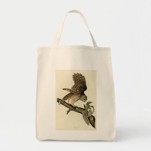 Barred Owl, John James Audubon's Birds of America Tote Bag (Voorkant)