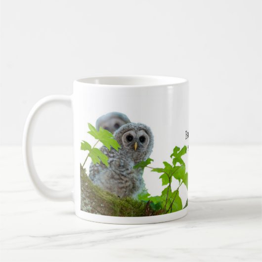 Barred Owl Koffiemok (Links)