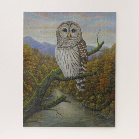 Barred Owl Legpuzzel (Verticaal)