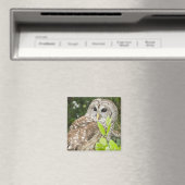 Barred Owl Magneet (Insitu (Vaatwasser))