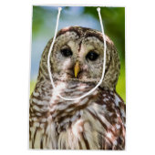 Barred Owl Medium Cadeauzakje (Achterkant)