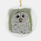 Barred Owl Ornament (Voorkant)