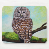 Barred Owl Painting Muismat (Voorkant)