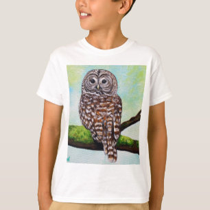 Barred Owl Painting T-shirt