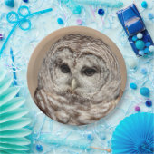 Barred Owl Papieren Bordje (Feest)