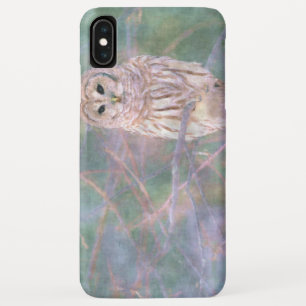 Barred Owl Pastel Oilschilderij iPhone XS Max Hoesje
