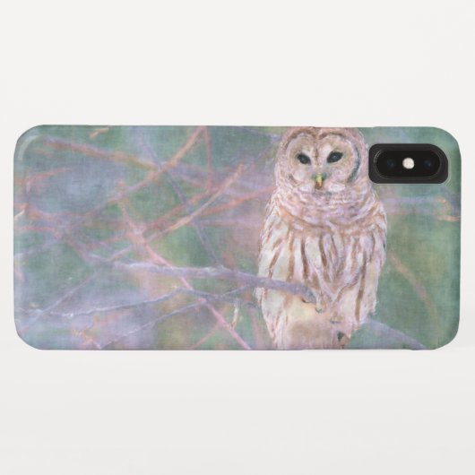 Barred Owl Pastel Oilschilderij Case-Mate iPhone Case (Achterkant (horizontaal))