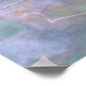 Barred Owl Pastel Oilschilderij Poster (Hoek)