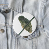 Barred Owl Ronde Button 4,0 Cm (In situ)