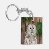 Barred Owl Sleutelhanger (Voorkant Links)