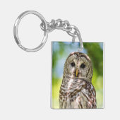 Barred Owl Sleutelhanger (Voorkant Links)