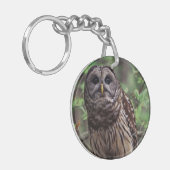 Barred Owl Sleutelhanger (Voorkant Links)