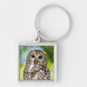 Barred Owl Sleutelhanger (Voorkant)